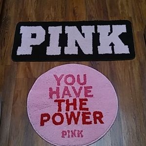 Set of Pink by Victoria Secret bathmats